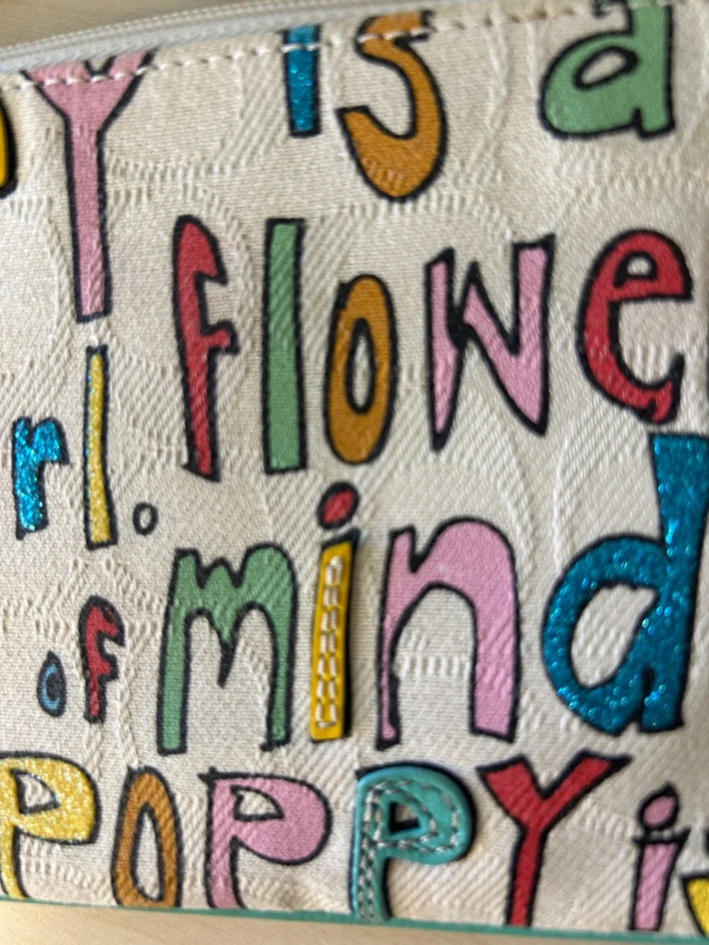 Coach Poppy Large Wristlet Poppy Is Love NWT - Picture 4 of 12